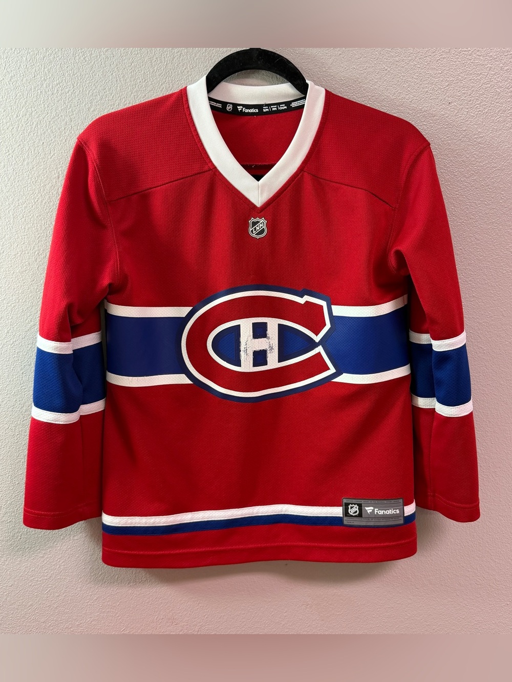 Fanatics Kids Montreal Canadiens Red, Blue & White Hockey Jersey